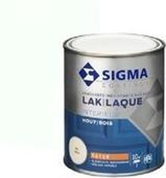 Sigma - Doe Het Zelf Sigma Houtlak interieur satijnglans - RAL 9005 - 0.75L