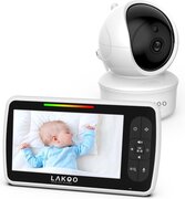 Lakoo® BabyGuard HD PRO - Babyfoon - baby monitor - Uitbreidbaar - Babyfoon met Camera en Beeldscherm - 1080p Full HD