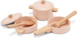 Woet® Houten Pannenset Roze - 7-delige Set met Kookgerei