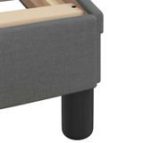 VidaXL Bedframe met LED, zonder matras, stof, donkergrijs, 120x200 cm