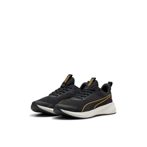 PUMA Flyer Lite 4 Chaussures de course sur route unisexes, noir-mat-or-vapor gris, 44 EU