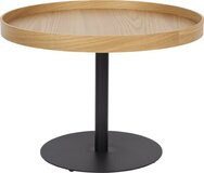 Feliz Lifestyle Yuri Bijzettafel Rond - Eikenhout - Bruin - 56 cm
