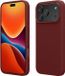 kwmobile telefoonhoesje geschikt voor Apple iPhone 17 Pro - Hoesje met siliconen coating - Smartphone case in bordeaux-violet