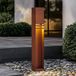 Lucande Borne LED Oxido « Rost » H80 - Terrasse - Moderne - Métal - Angulaire