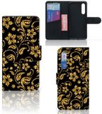 Xiaomi Mi 9 SE Hoesje Gouden Bloemen