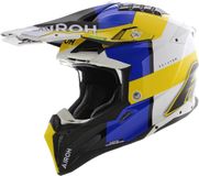 Airoh Helm Aviator 3 AMS² Monarch glans blauw wit geel