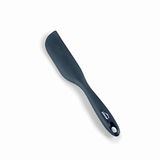 LACOR 64471 Grijze keukenspatel, smalle spatel, siliconen, keukengerei, ergonomische handgreep, antiaanbaklaag, bestand tegen hoge temperaturen, vaatwasmachinebestendig, lengte 27 cm