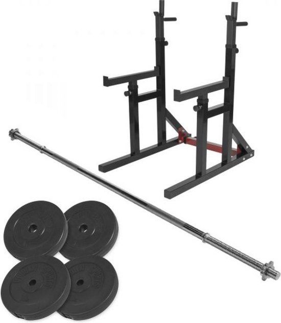 Gorilla Sports Multi Squat Rack - 300 kg max. belastbaar - Zwart