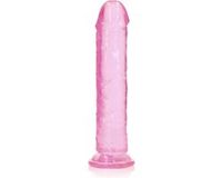 Shots RealRock REA154PNK1 Straight Realistic Dildo Suction Cup 9'' / 23 - Pink