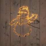 Anna's Collection Sneeuwpop Kerstverlichting - 60 x 50 cm - 250 LED - Warm Wit - Binnen & Buiten