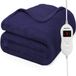 Auronic Elektrische Deken - 200 x 150 cm - 2 Persoons Warmtedeken - 9 Warmtestanden - Blauw