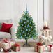 Prolenta Maison Exclusive Kerstboom met 150 LED-lampjes, inclusief voet, groen, 120 cm, gemaakt van PE