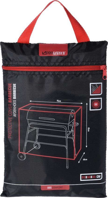 Pro Garden Barbecue Beschermhoes - Cilindervormige BBQ - 95x60cm - Zwart