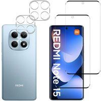 Phonillico® Verre Trempé pour Xiaomi Redmi Note 15 4G et Protection Caméra [Pack 2]