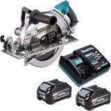 Makita RS 002 GU201 accu-handcirkelzaag 40 V max. 260 mm borstelloos + 2x accu 4,0 Ah + oplader