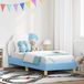 Maison Exclusive - Cadre de lit pour enfant avec tête de lit, bleu, 80 x 160 cm, matériau polyuréthane