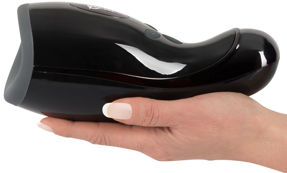 Rebel - Automatische Masturbator met Vibratie en Verwarm Functie - Zwart