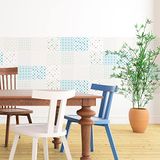 Ambiance Sticker Nikita Zelfklevende tegelmuurstickers voor keuken en badkamer - 9 Scandinavische tegelstickers - 9 stickers 10x10cm