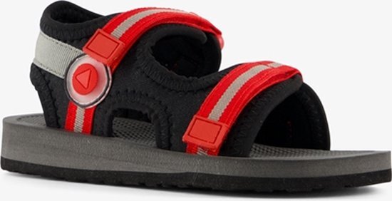 Braqeez jongens watersandalen zwart rood - Maat 26