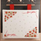 PETTI Artigiani Italiani - Ovenafdekking voor Kerstmis, 40 x 50 cm, Vrolijk Kerstmis, 100% Made in Italy
