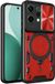 Techsuit Hoesje geschikt voor Oppo Reno14 - CamGuard Pro Back Cover - Rood