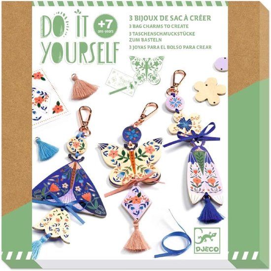 Djeco knutselset Butterflies - creatieve sieraden maken
