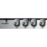 Whirlpool TGML 660 IX Roestvrijstaal Ingebouwd 60 cm Gaskookplaat 4 zone(s)