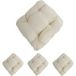 Set de 4 coussins d'assise Dublin, coussins de chaise 41x38x8cm ~ crème