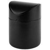 APS 40800 roestvrijstalen tafelresten, afvalbak, vuilnisbak, zwart, Ø 12 cm, H: 17 cm