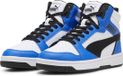 PUMA Rebound V6 Mid Jr Unisex Sneakers - PUMA White-PUMA Black-Racing Blue