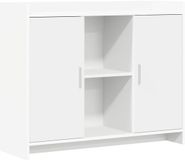 vidaXL Dressoir Wit 98,5 x 33 x 80 cm Bewerkt hout