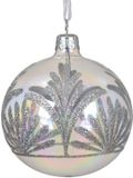 Decoris O Decoris Kerstbal glas d8 cm iris transparant