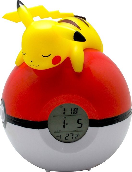 Teknofun Pokemon Horloge Alarme FM Led Pikachu