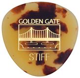 Golden Gate MP-32 Gitaarplectrums, rond, driehoekig, 1,0 mm dik, Dalmatiër schildpad
