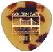 Golden Gate MP-32 Gitaarplectrums, rond, driehoekig, 1,0 mm dik, Dalmatiër schildpad