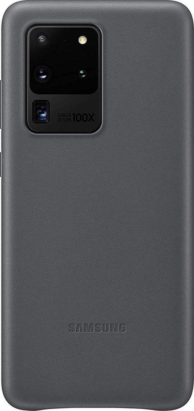 Samsung Leather Hoesje - Samsung Galaxy S20 Ultra - Grijs