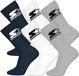 STARTER Crew Socks - 6-pack - Navy/Wit/Grijs - Maat 35/38
