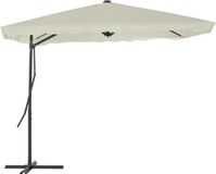 vidaXL Parasol met stalen paal 250x250 cm zandkleurig