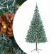 vidaXL Kunstkerstboom met 300 LED Groen 210 cm PVC en Staal