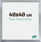 yd. Cadre photo 40x40 cm Argent Brillant MDF Catania