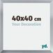 yd. Cadre photo 40x40 cm Argent Brillant MDF Catania