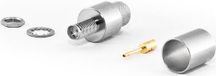 SMA-connector encastrable, geschikt voor HDF400-kabels, voor montage in een paneel