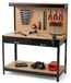 Proweltek Établi D'Atelier Avec Panneau Porte-outils Perforé 120x60x150cm – Structure Acier – Charge Maximale 100kg – Tiroir Et Étagère De Rangement