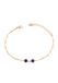 Gaya Leo E-Commerce Ltd. Gaya Bracelet 17 cm Koper Kristal Blauw Rose Gold Navy