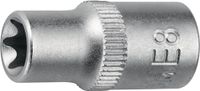Promat - E6 - dopsleutel 1/4" vierkant - uitwendig torx