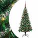 vidaXL - Kunststof - Voorverlichte - Kerstboom - Groen - 150 cm