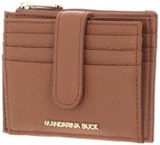 MANDARINA DUCK Mellow Leather Card Case Pecan Nut Lichtbruin