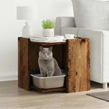 Merkloos Kattentoilet Houtlook 53x53x51 cm