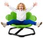 VEVOR Kinderdraaistoel, Sensorische Draaistoel, Cilindrisch, Draagvermogen 100 kg, Sensorisch Speelgoed met Antislip Metalen Voet, Bevordert Coördinatie, Balans en Concentratie, Groen