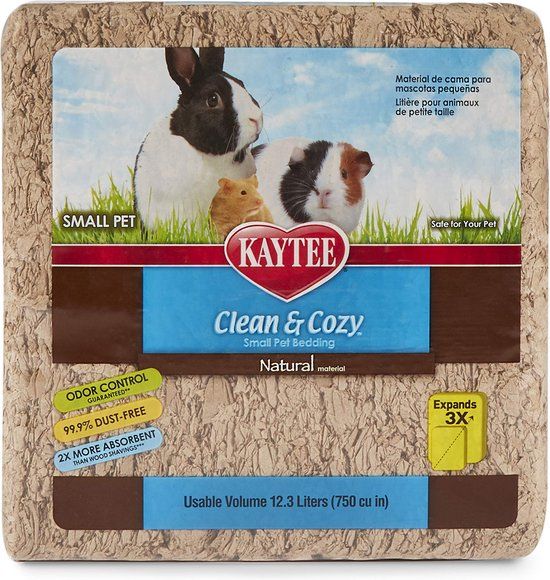 Kaytee Clean & Cozy Beddengoed voor kleine huisdieren - Bruin - 12.3 liter